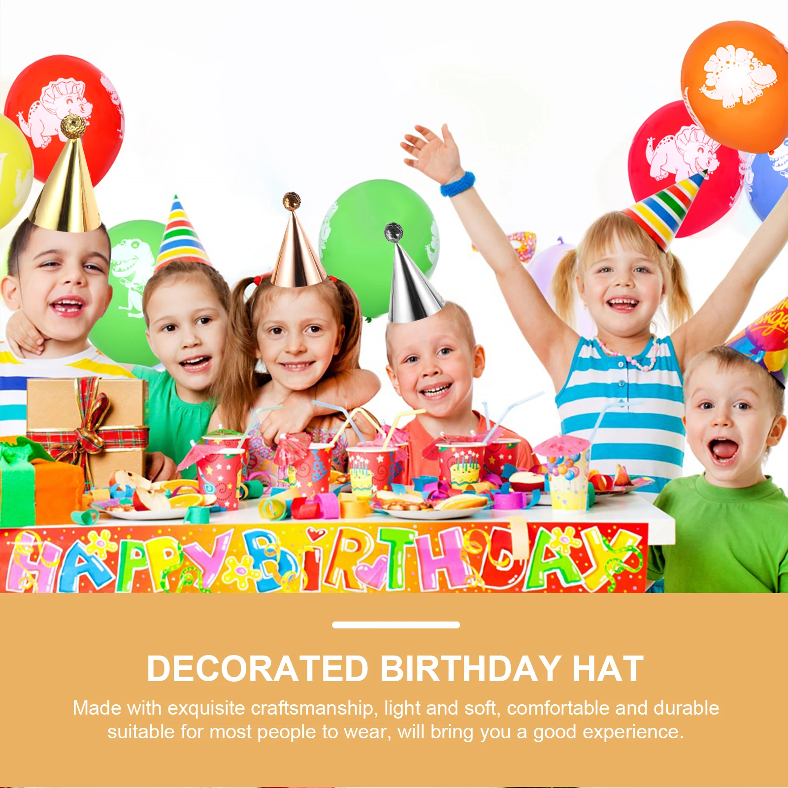 

12 Pcs Sequin Ball Birthday Hat Plastic Child Cap Party Supplies Decoration Kids Adult Fun Celebration Festive Hats