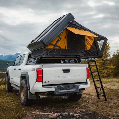 

Hard Shell Aluminum Base and Shell Car Rooftop Tent Custom 4 People Side Open SUV Roof Top Tent for Outdoor Camping