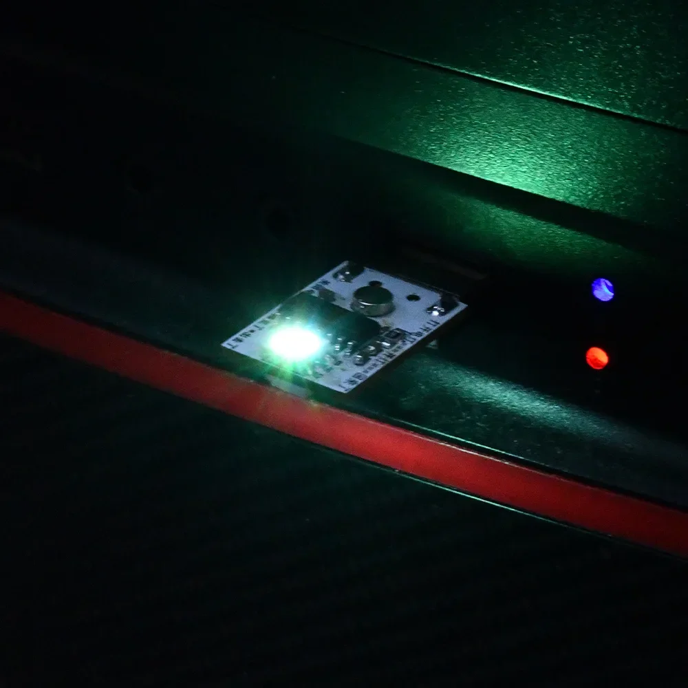Mini carte de poche USB alimentation LED Module 1W LED Intelligent chinois/anglais commande vocale Module de veilleuse 6 couleurs changer librement