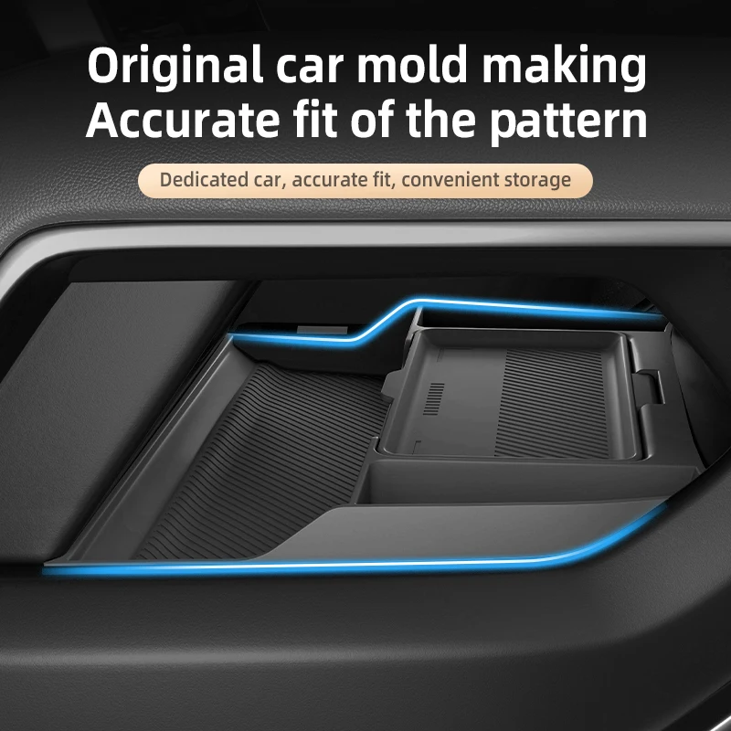 2025 لسوبر 8 Super8 سيليكون وحدة التحكم المركزية أسفل صندوق تخزين صيغة ليوبارد 3 التحكم المركزي المنظم حصيرة السيارة الداخلية