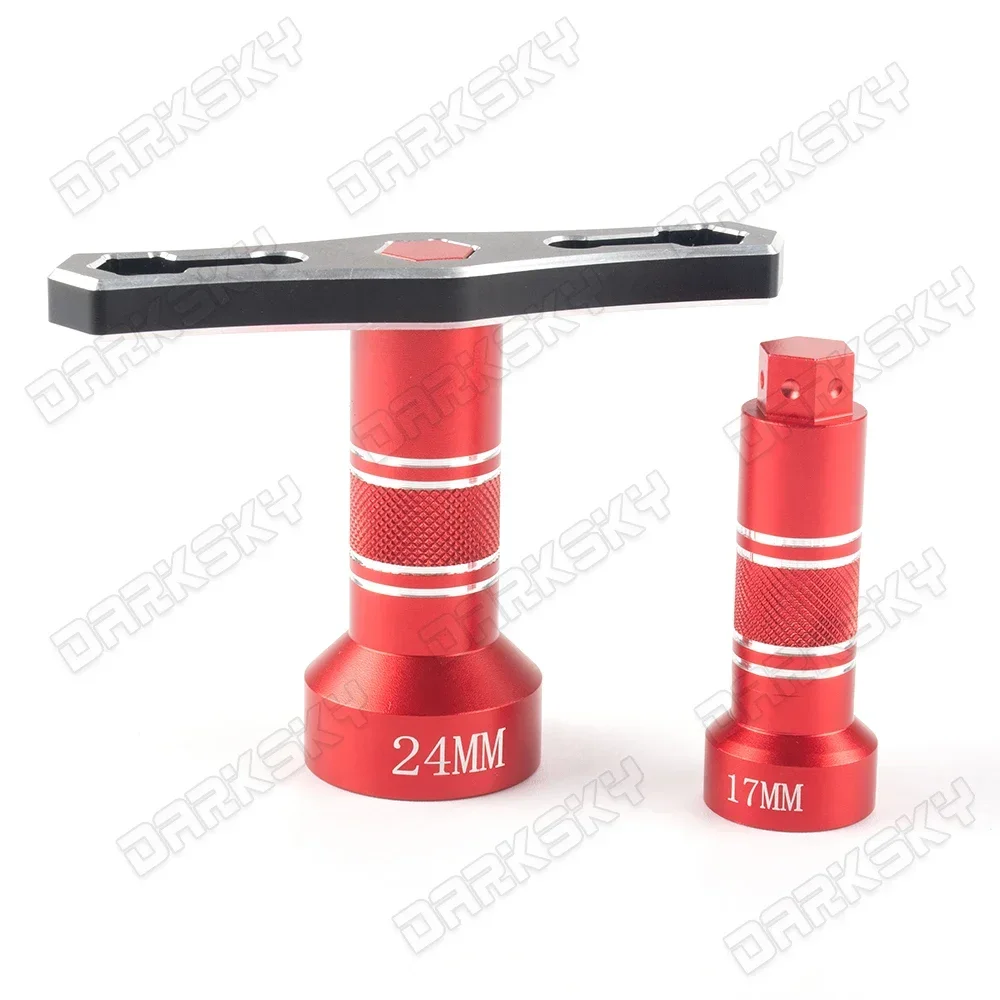 PYFORE 17MM 24MM Sechskantmuttern-Steckschlüssel-Werkzeuge für 1/5 1/6 1/8 RC Modellauto Monster Truck Crawler Räder Reifen Schraubenschlüssel Werkzeuge Zubehör – Detail 7