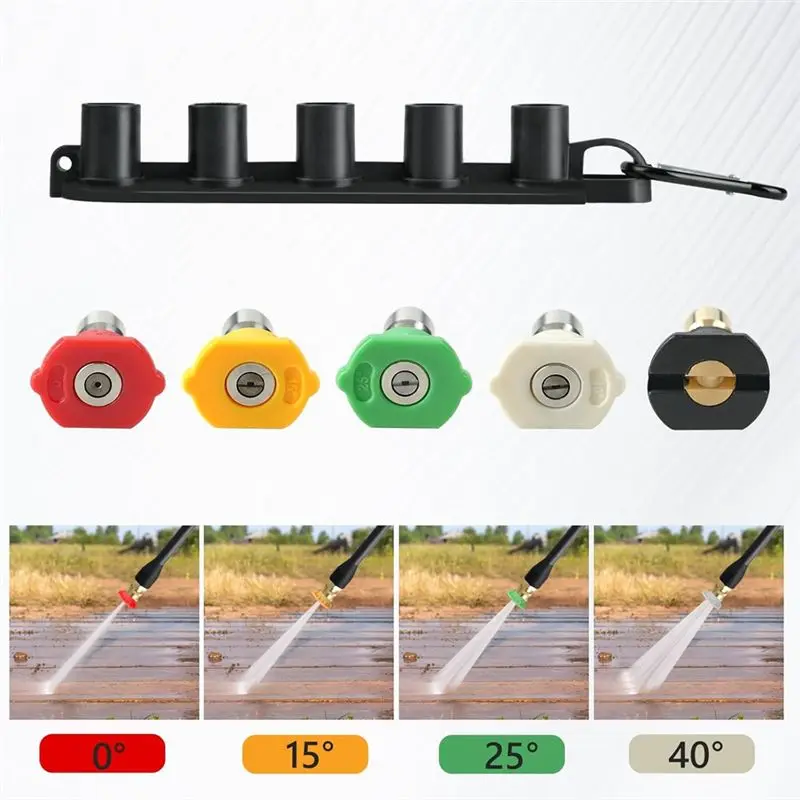 Pressure Water With5 Pcs Quick Connect Nozzles Forkarcher, Ryobi,Powerstroke,Greenworks Electric Power Washer-N32R