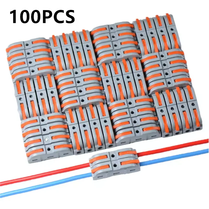 Quick Splicing Multiplex Butt Wire Connector Compact Electrical Cable Terminal Block Home Wiring Connectors Junction