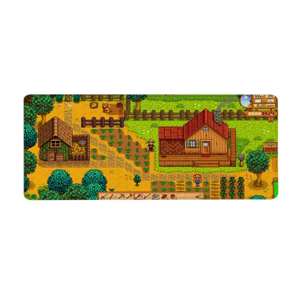 Mousepad Gaming Mouse Pad S-Stardew V-Valley Non-slip Mat Offices Accessories Desk Gadgets Office Rug Extended Mats Xxl Anime