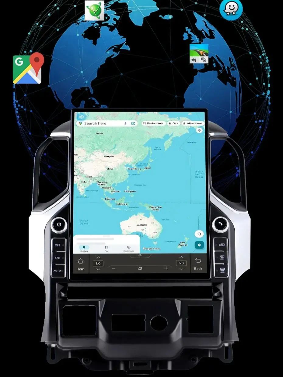 

15,6-дюймовое автомобильное радио на Android 13 для GMC Sierra Denali Silverado 2019-2023 с Carplay, GPS-навигацией и мультимедиа