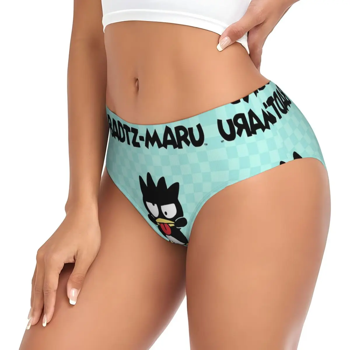 Custom Womens Bad Badtz Maru Kawaii Anime Cartoon Brief Panties Female Comfort Underwear Underpants