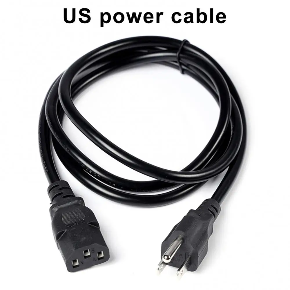 New 1.5m US Plug Household Appliances Power Cable for PC Monitor/Printer/Projector