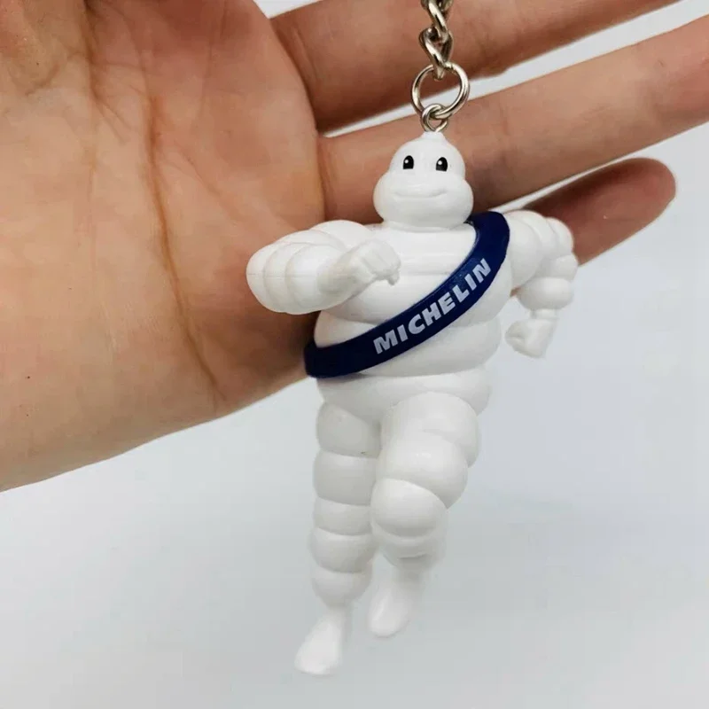 Anime Bibendum Action Figure Cute Cartoon White Fatty Doll Model Car Ornaments Bag Pendants Keychain Collection Children\'s Gifts