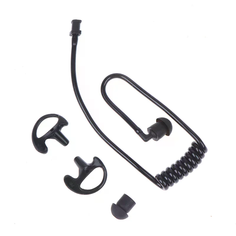 Air Tube Walkie Talkie Earphone Replacement For Radio Earpiece Headset Spring