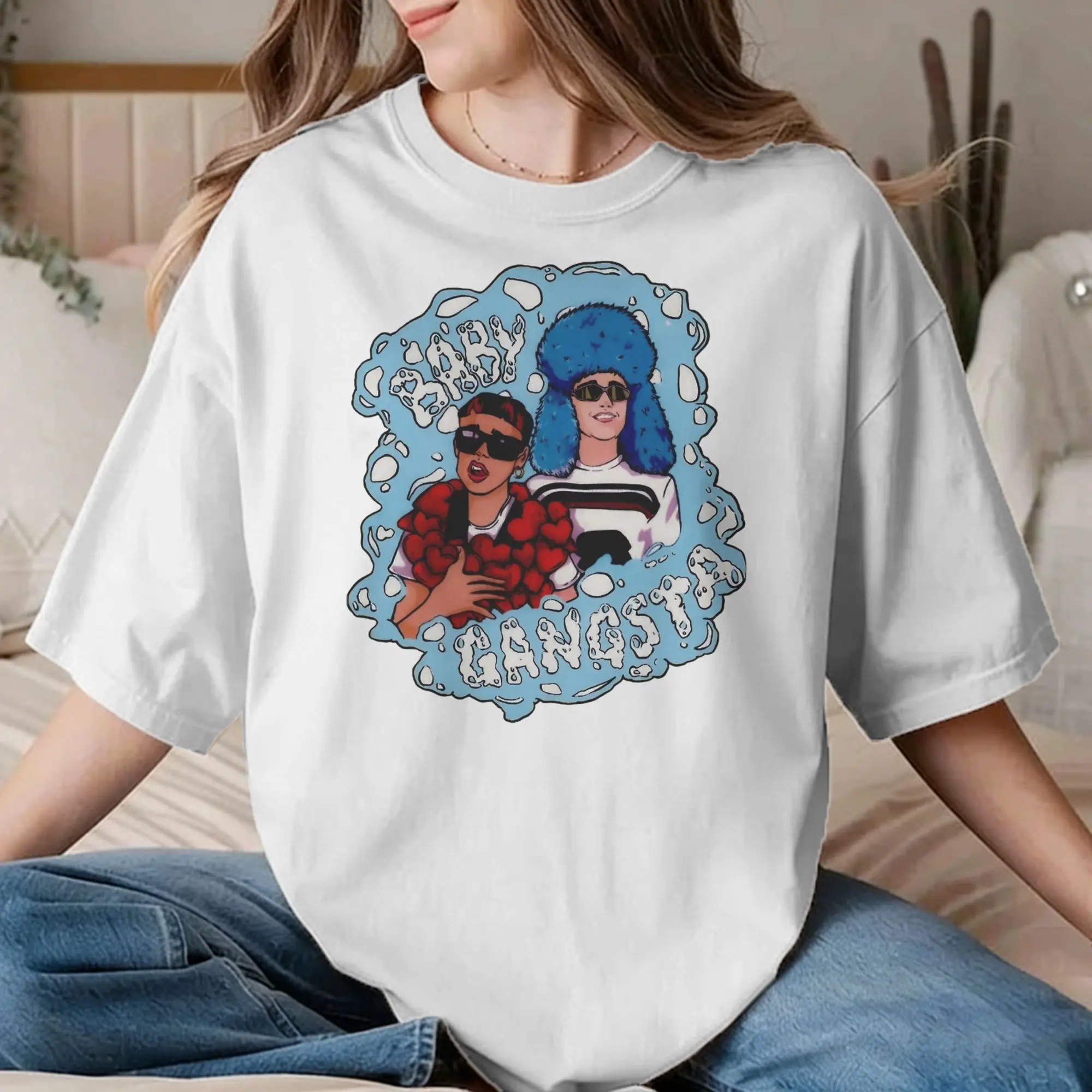 Men Women  Paco Amoroso T-Shirts Ca7riel Gangsta Humor Pure Cotton Tees Short Sleeve  T Shirts Round Collar Clothing Plus Size
