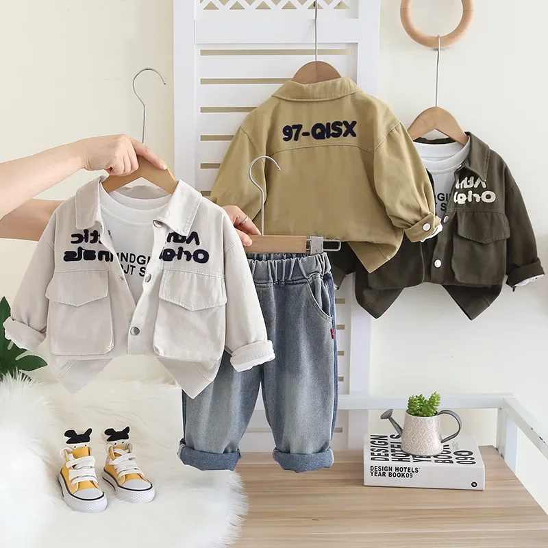 

New Spring Autumn Baby Clothes Suit Children Boys Shirt Pants 2Pcs/Sets Infant Clothing Toddler Casual Outfits Kids Tracksuits