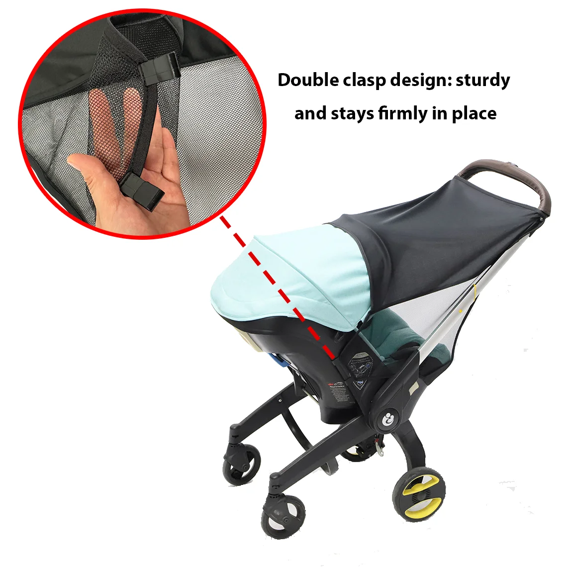 Sun Shade Cover for Doona+， Full Coverage UV Protection for Outdoor Summer Use, Compatible with Doona+ Pushchairs, Buggie