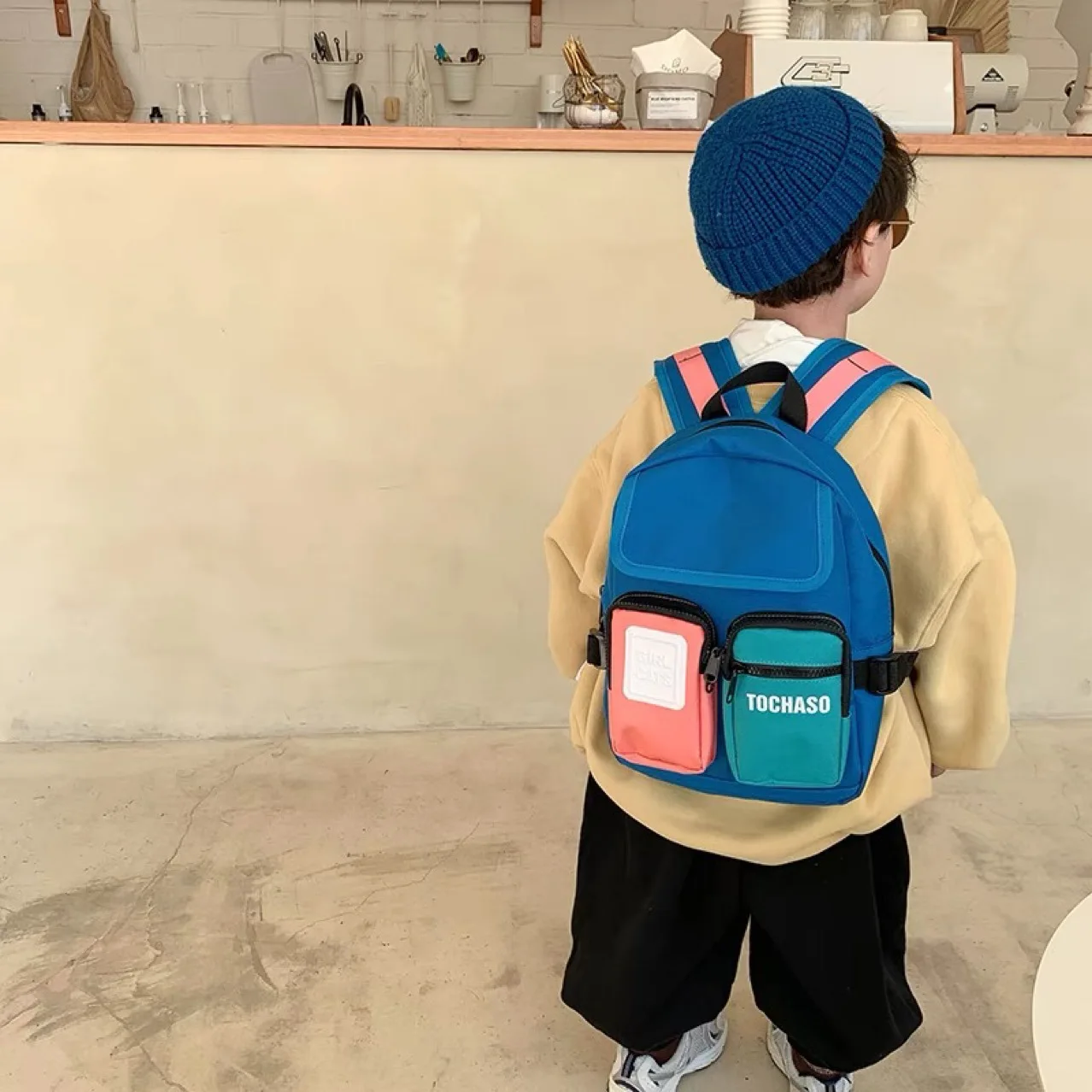 Mochilas de lona do bebê casual crianças menina menino estilo japonês do jardim infância mochilas moda infantil primária mochila
