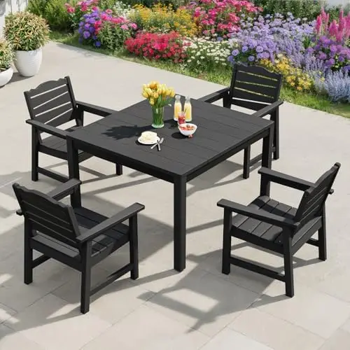 Outdoor Dining Table, Weatherproof 34