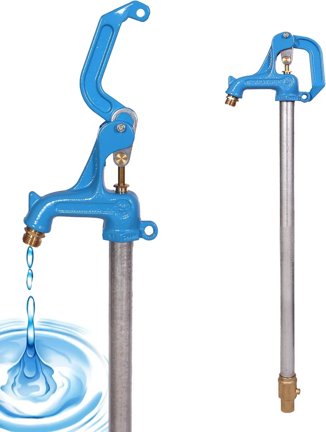 Frost Proof Yard Hydrant For Yard Garden Farm Pasture Irrigation, Heavy Duty Anti Freeze Water Hydrant With Three Quarter Inch Pipe Connection, Durable Cast Iron Hose Connector,