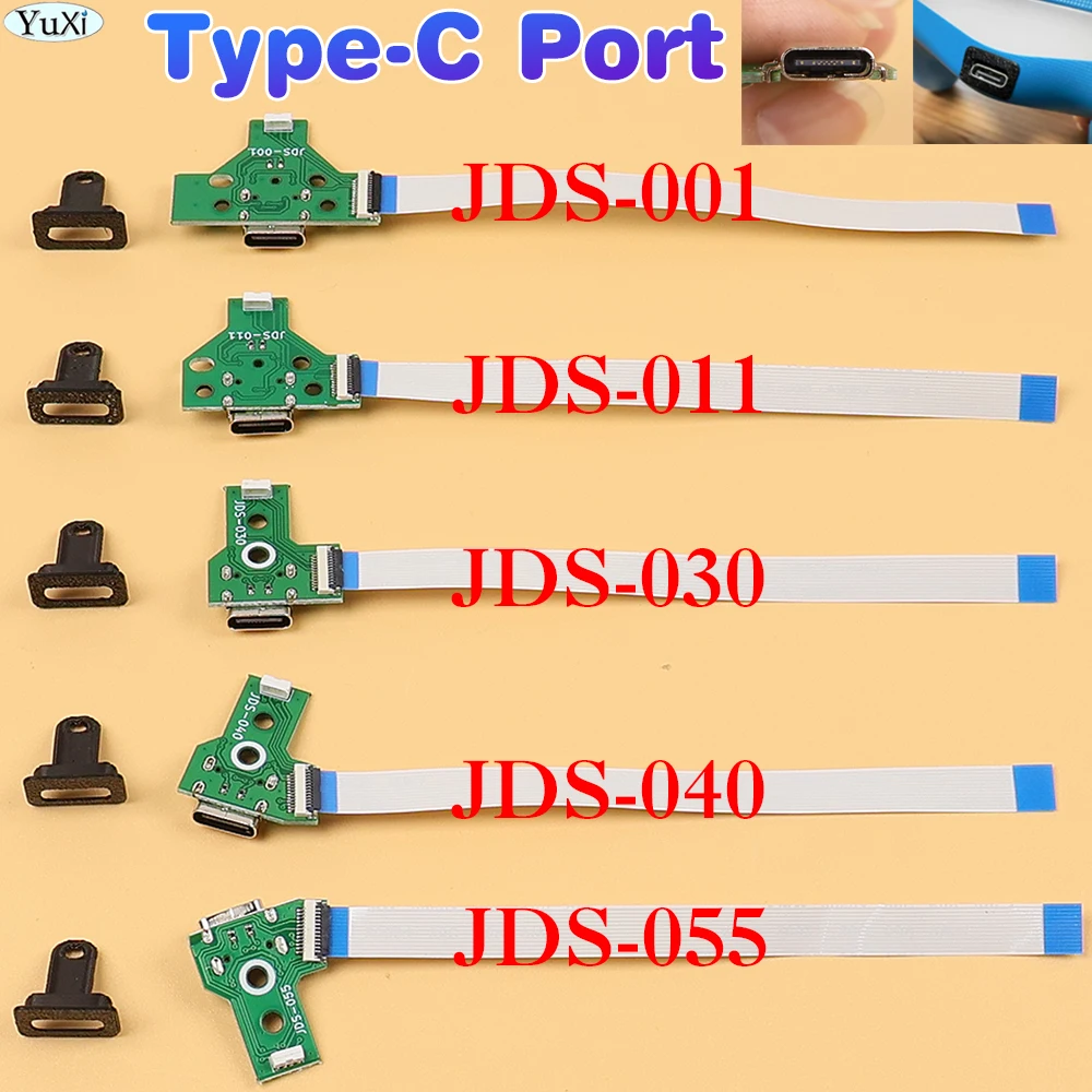 Płytka ładująca USB Type-C do PS4 Pro Slim Mod do JDS-001 011 030 040 050 055 Oryginalny Kontroler Gamepad do DualShock4 12Pin — zdjęcie produktu 1