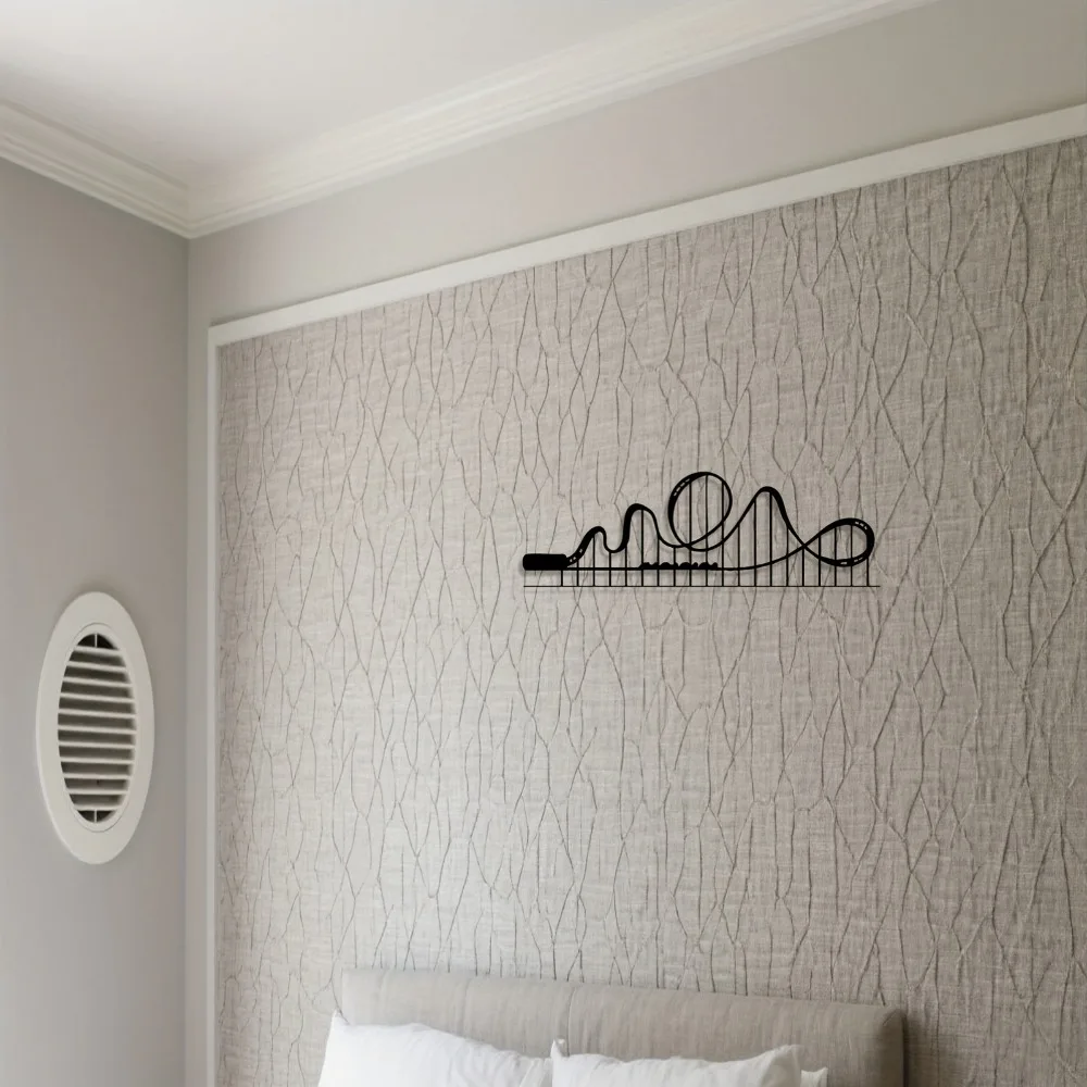 Fun Wollongong Roller Skating Wall Art Metal Hanging Decor for Playful Home Interior Spaces