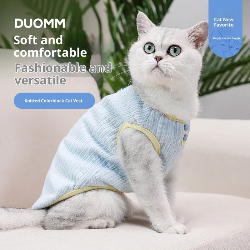 

Cat and Dog Clothes Autumn Winter Korean Style Thickened Vest Teddy Bichon Small Medium Dogs Cross-Border Pet Pajamas