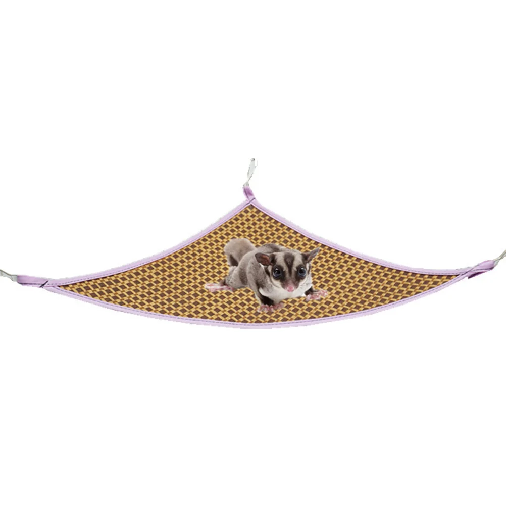 Rede triangular para répteis e animais de estimação, 2 peças, verão, cama suspensa, rede de resfriamento, durável, rede doméstica para dragões, gecko, lagarto (28x28cm)