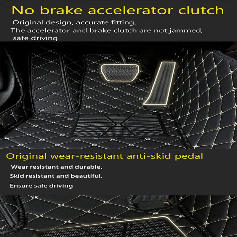 Car Floor Mats For Jeep Grand Cherokee WK2 2018 2017 2016 2015 2014 2013 2012 Auto Interior Leather Carpets Custom Waterproof