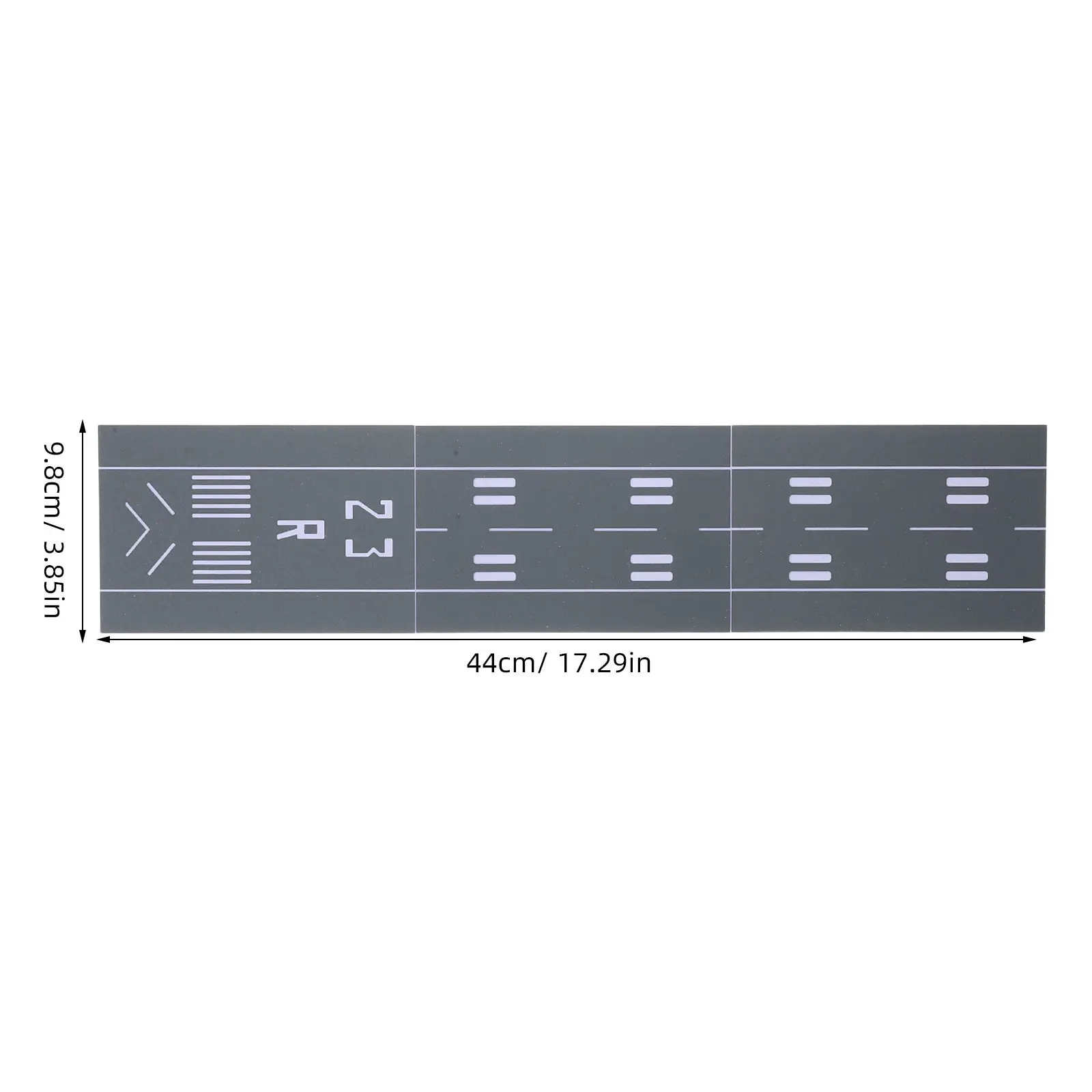 Miniature Aircraft Display Runway 45x10cm Plastic Airport Runway Surface Diorama Background Aircraft Display Takeoff Platform view 2