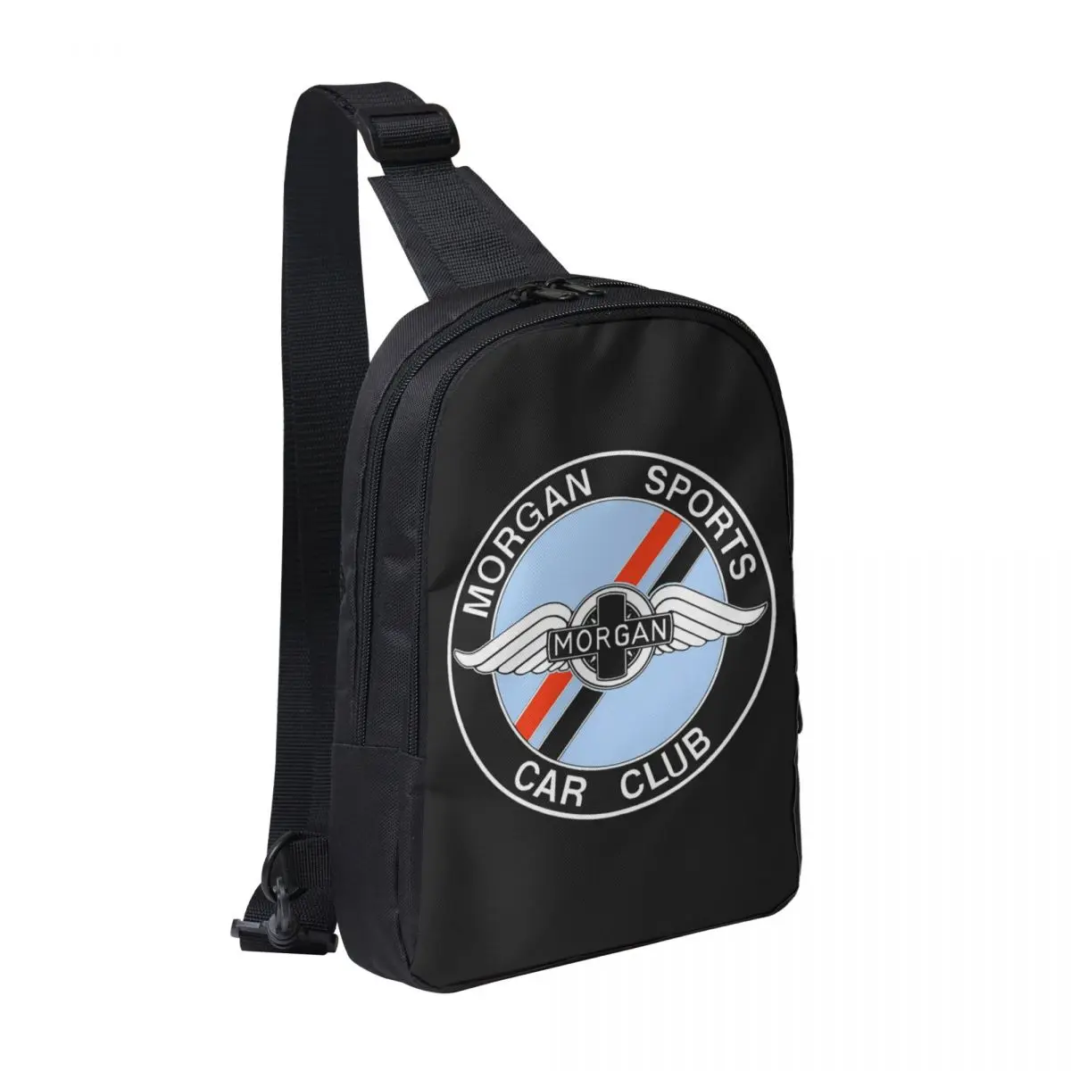 

Morgan Motor Car Company Chest Bag Men Sling Crossbody Backpack Chest Bag Travel Hiking Daypack Shoulder Bag