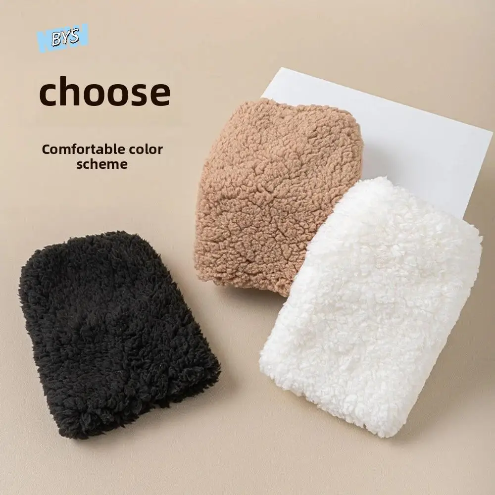 

Japanese Style Furry Leg Warmers 20cm Mid-calf Ankle Knee Short Tube Sock Kawaii Coral Fleece Lolita Boots Cover Cosplay Use