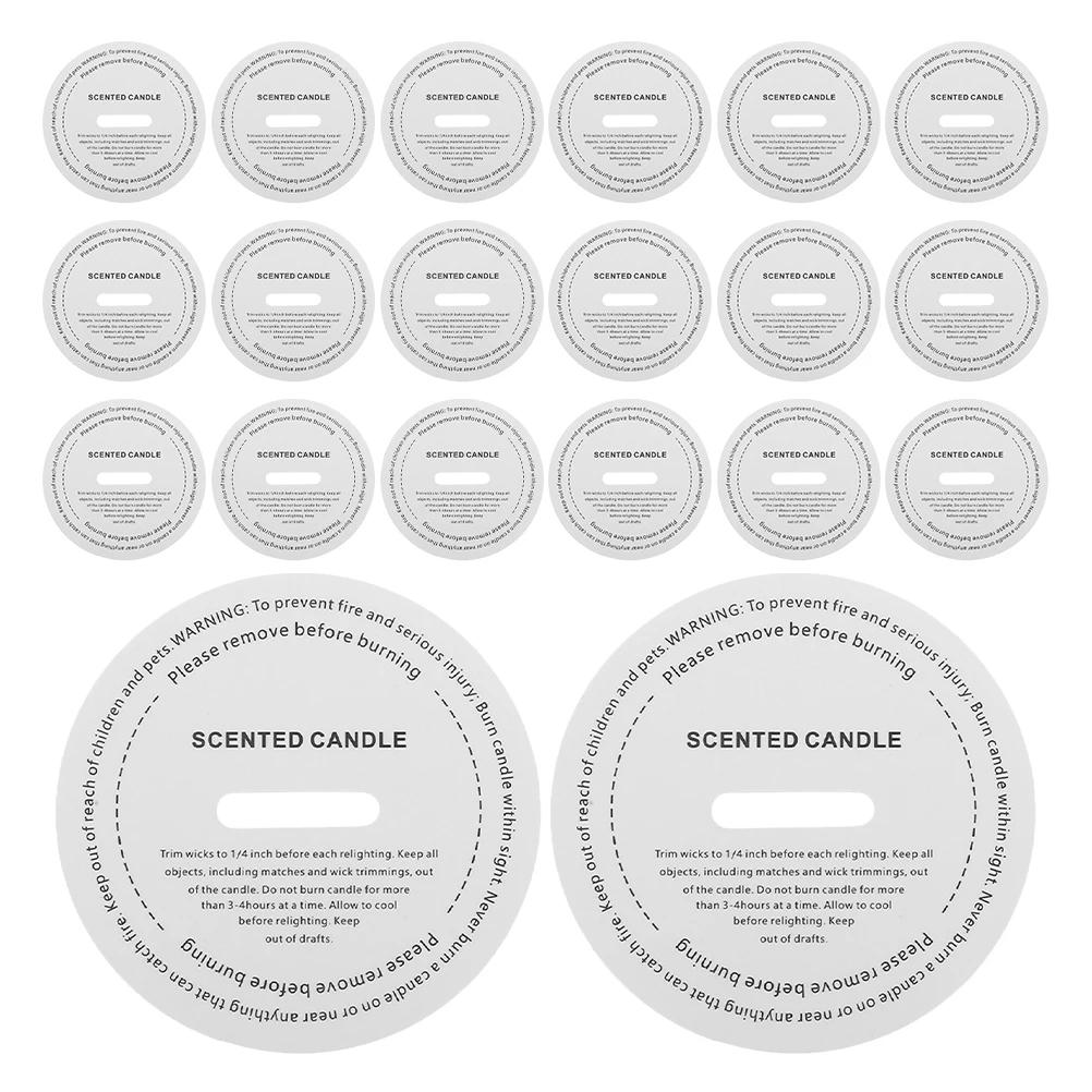 50 قطعة من أغطية الغبار، واقيات غطاء الورق لشموع الجرة، ملحقات معطرة ذاتية الصنع، أغطية للشموع #4