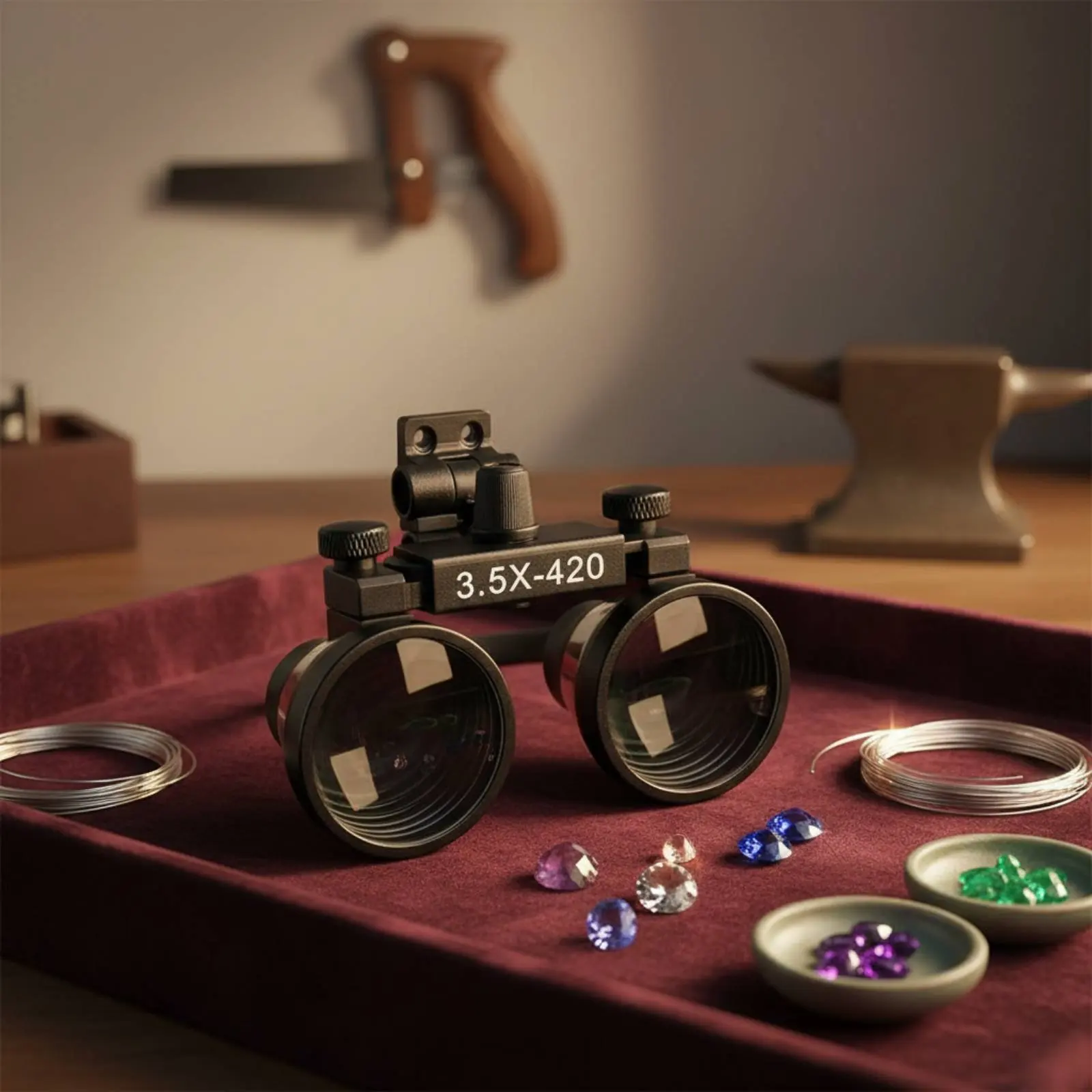 

Model Painting Loupe Interchangeable Lenses Head-Mounted Enlarging Glasses Head-Mounted Loupe Lightweight Jeweler's Visor