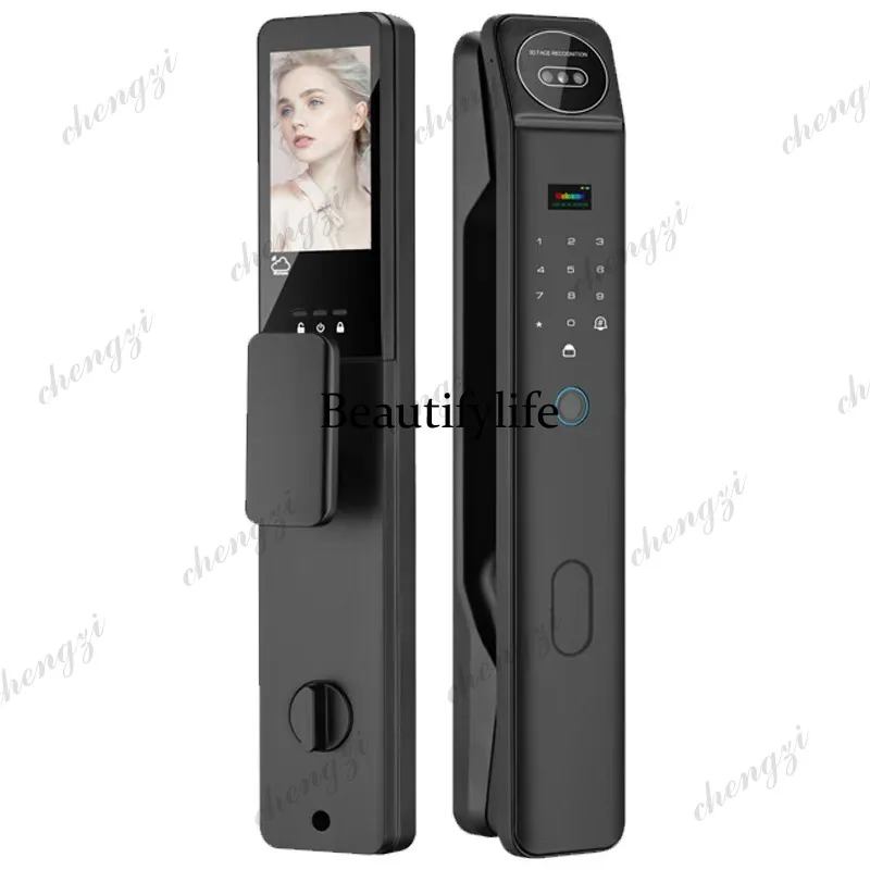 Smart lock facial recognition fingerprint password mobile phone remote smart electronic lock palm print