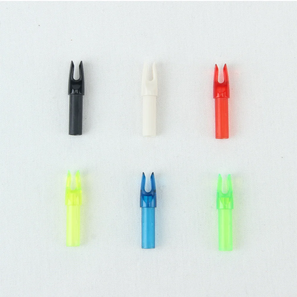 

20pcs Arrow Nock Accessories Plastic Arrow Tail Sleeve 6.2Mm For Hunting Archery Bow Fitting Target Practice Mixed Color