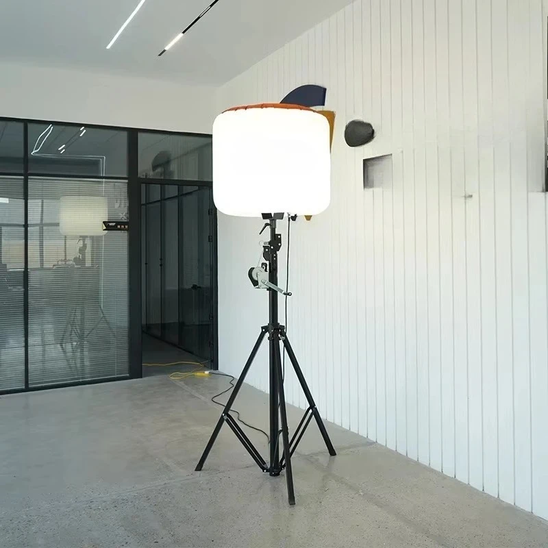 Manual Crank Telescopic Mast Light for Construction LED Balloon Lighting Tower Area Scene Move Tripod Manual Lift