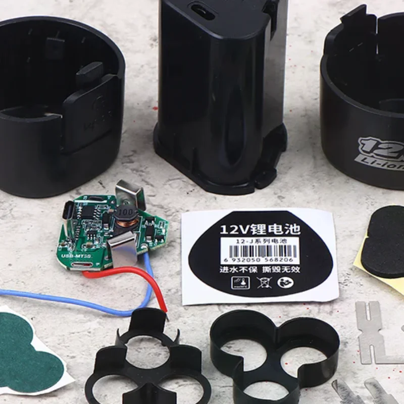 

12V 3Cells 20A 18650 Rechargeable Lithium Battery Type-C Charging For Angle Grinder Electric Drill Screwdriver Spare Mak Battery