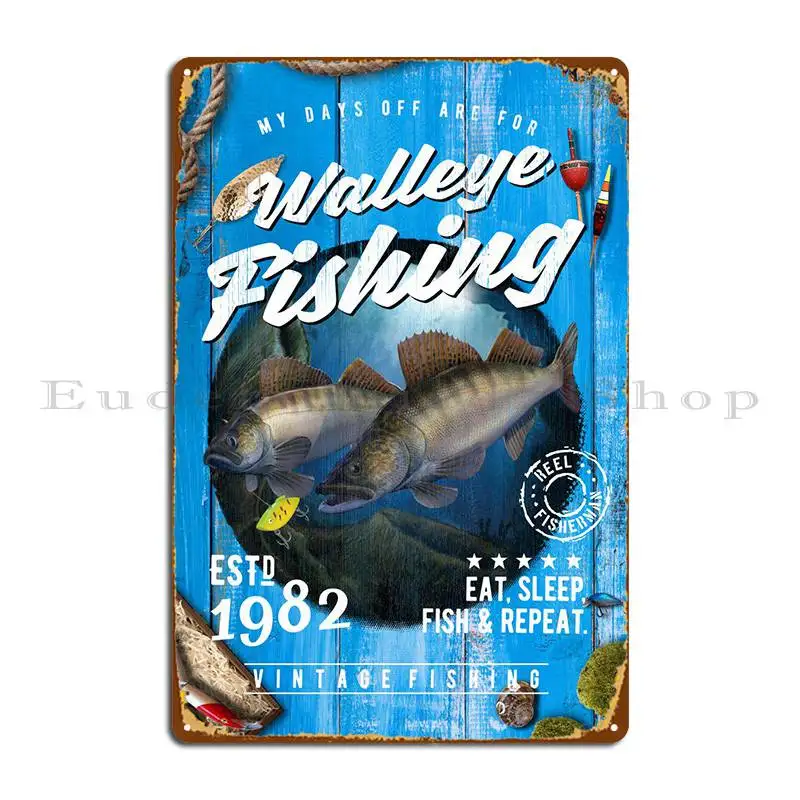 

Walleye Whisperer Fishing Metal Sign Pub Painting Pub Designing Wall Pub Tin Sign Poster