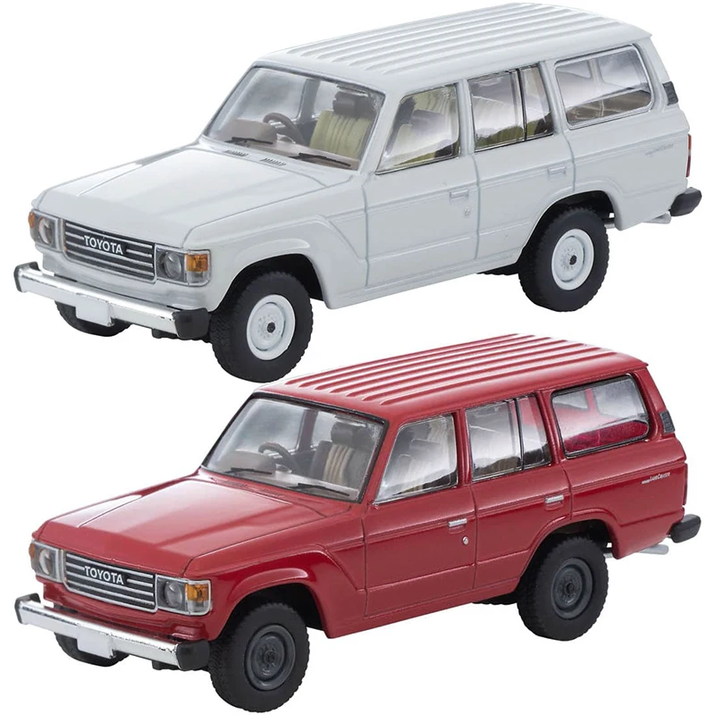 2302 TOmytc  1:64 TLV LV-N279a/b T Land Cruiser 60G alloy car toy model Collection