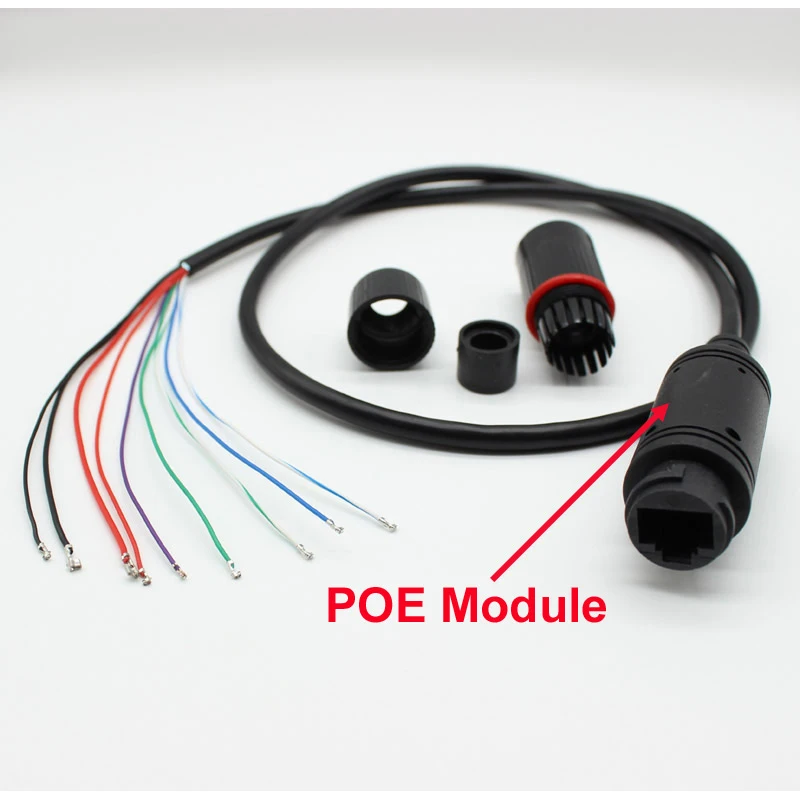 Imagem -02 - Adaptador ip Power Over Ethernet à Prova de Intempéries para Cctv Módulo Poe Cabo Lan Placa Embutido 48v 10 Pcs