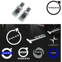 Carro LED Porta Bem-vindo Luz, Logotipo do projetor, Luz de Sombra Fantasma, Auto Acessórios, Volvo V40, V60, V90, XC40, XC60, XC90, S60, S90, 2Pcs