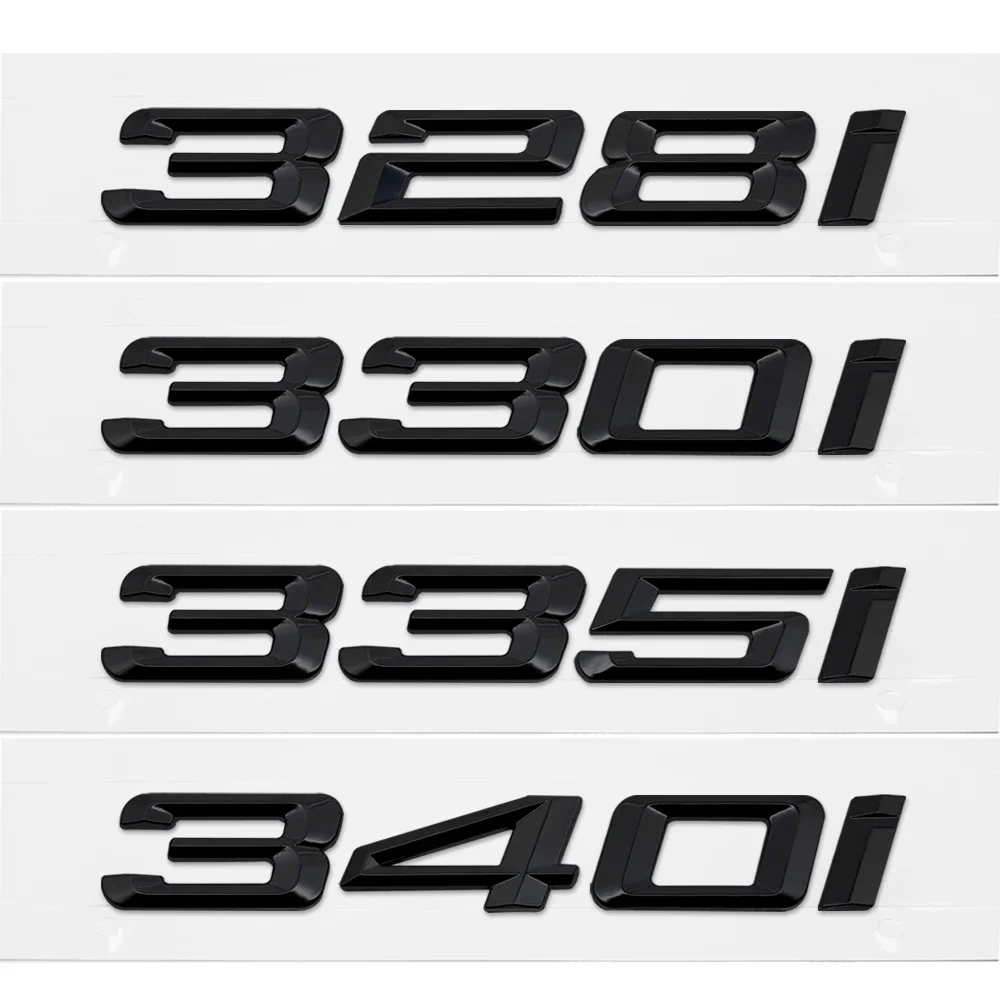 

For BMW G20 G21 G28 F30 F31 F34 F35 E90 E91 E92 E93 E46 DIY Sticker Rear Trunk Badge Plastic Decal 3 Series 328i 330i 335i 340i