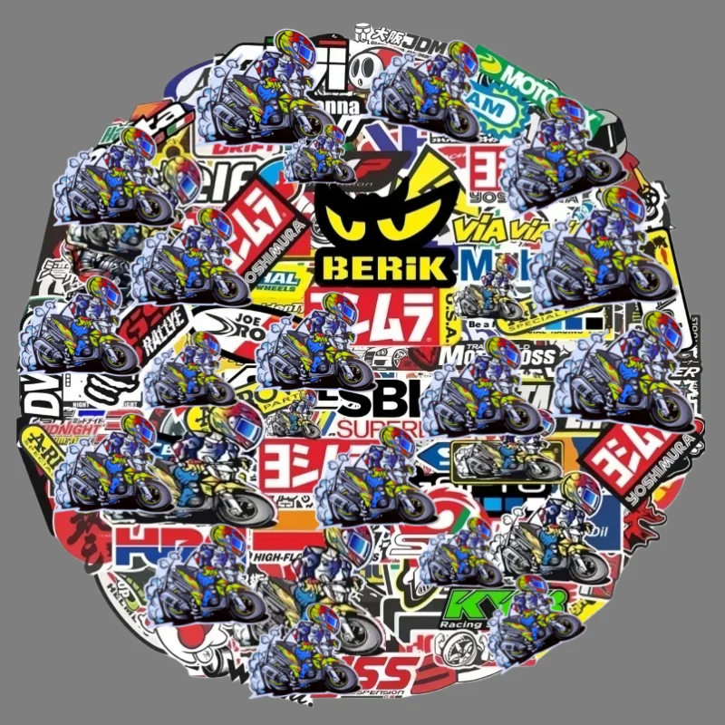 

40/80 шт., автомобильный велосипедный шлем, танк, гоночный спонсор, набор логотипов, наклейки для мотоцикла, мото для Honda Yamaha Kawasaki Suzuki, наклейки для мотокросса