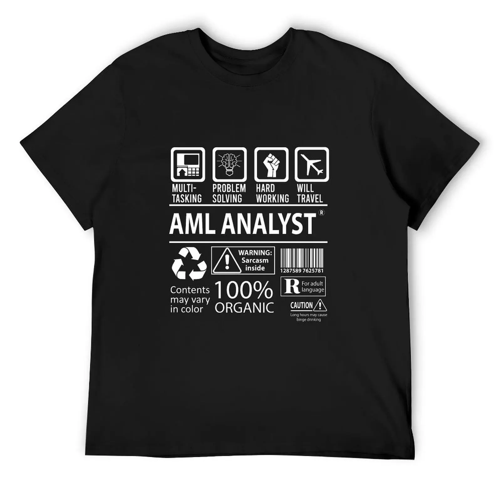 

Aml Analyst T Shirt - Multitasking Job Gift Item Tee T-Shirt summer top blacks men clothes