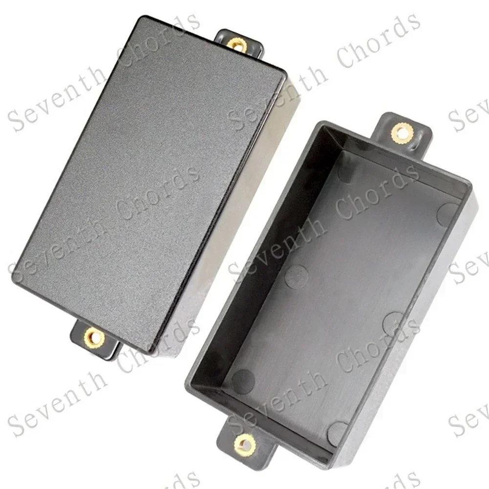 Plastic Sealed Humbucker Pickup Cover Shell For Electric Guitar Parts For SQ ST Pickup 9.1x38.5x20.8mm Black White Accessories