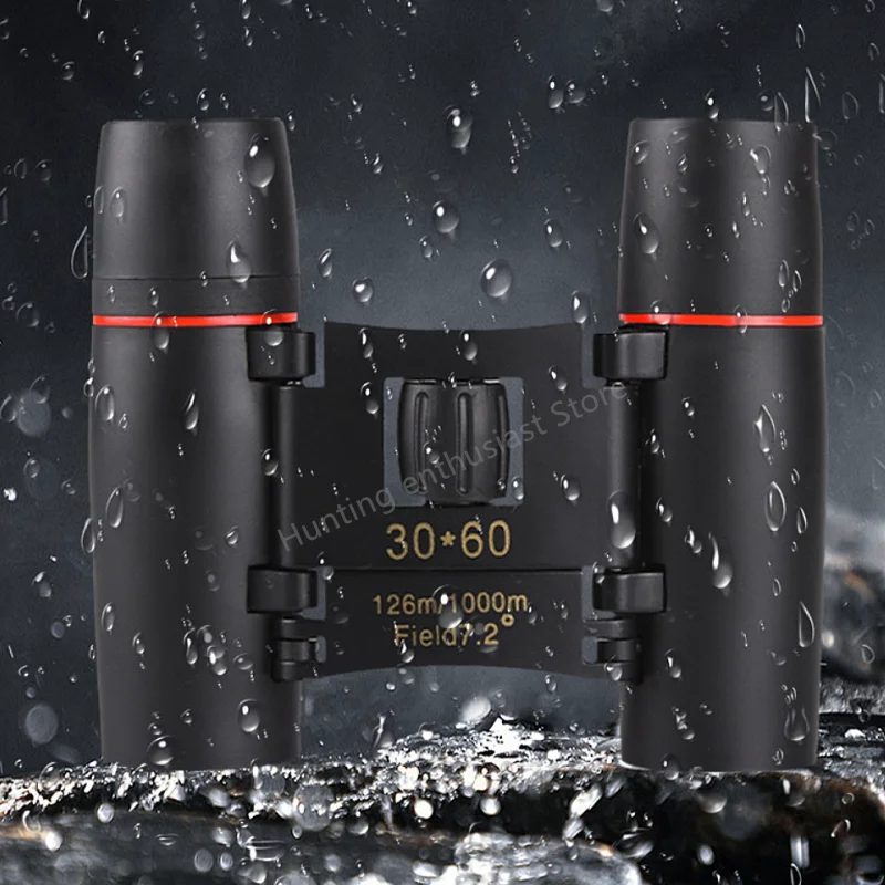 

30X60 HD Zoom Portable Binocular Telescope 126M/1000M Long Distance Folding Mini Telescope Hunting Outdoor Camping Sports Travel