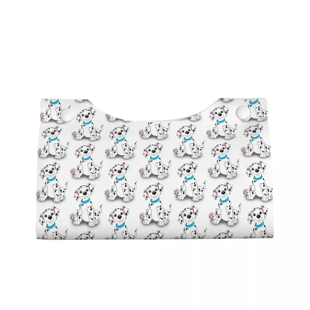 Custom Dalmatian Dog Puppy Tissue Box Cover Rectangular PU Leather Puppy Dog Pet Facial Tissues Holder for Car