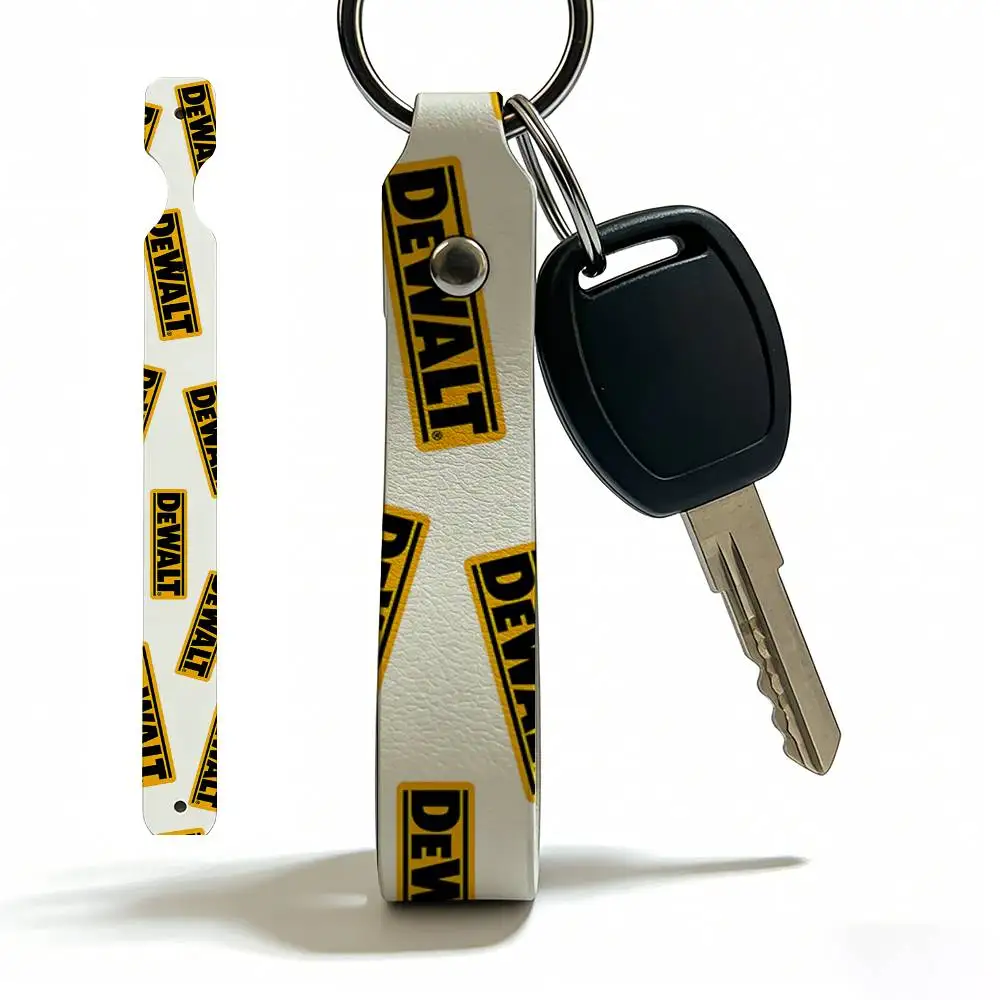 Fashion For Dewalt Soft PU Leather Motorcycle Keychain Lightweight Key Holder For Scooter Racing