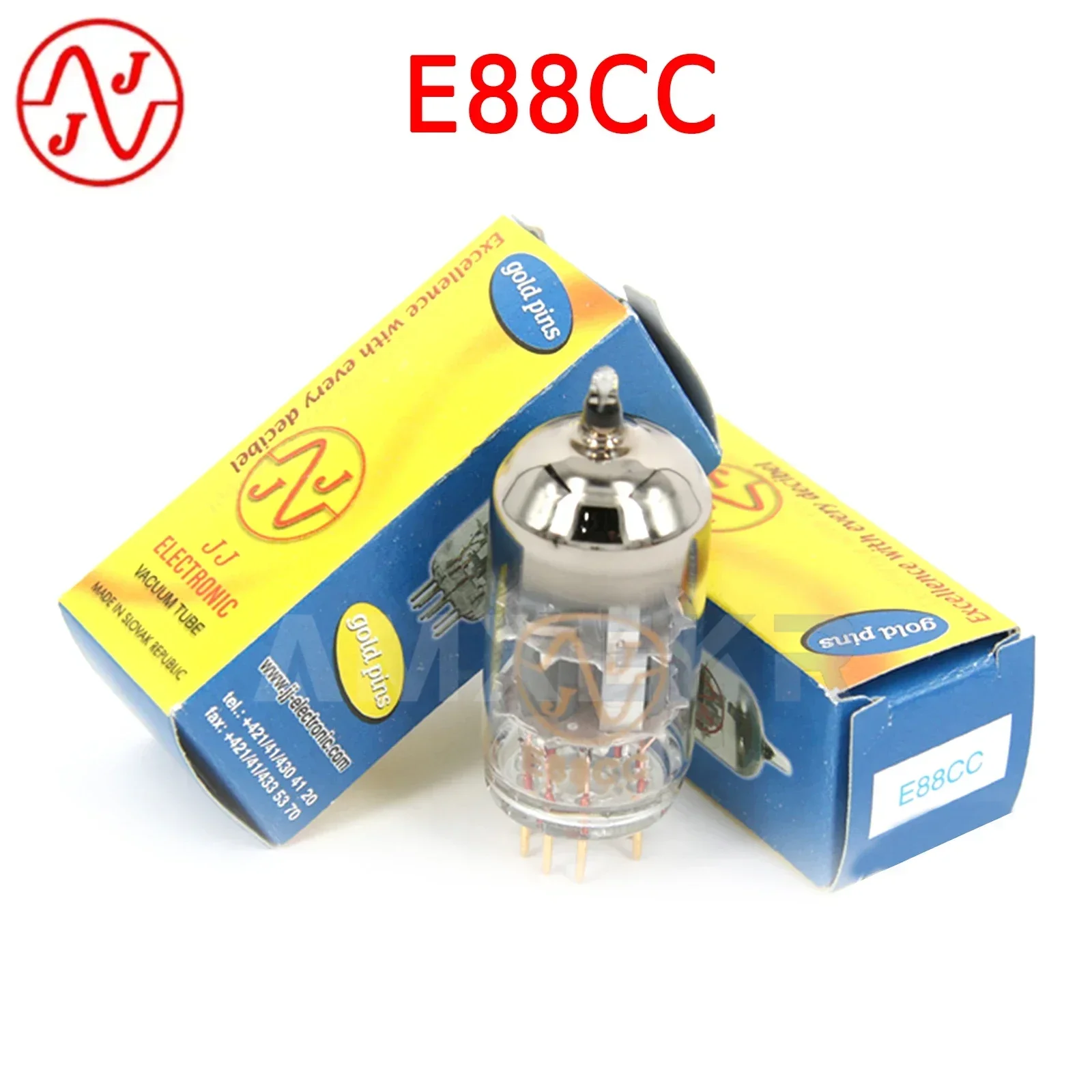 

Словакия JJ E88CC вакуумная трубка с золотыми штырьками, замена ECC88 6922 6DJ8 6N11, электронная трубка «сделай сам», Hi-Fi звуковая вакуумная трубка усилитель