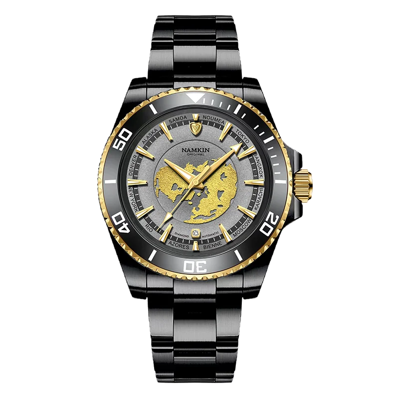

hot sale brand black sport men ceramic bezel mechanical watches for men Luminous business waterproof luxury automatic mens watch