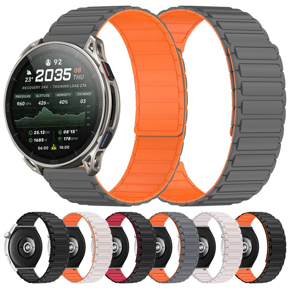 Bracelet magnétique de 22mm pour AMAZFIT CHEETAH 2, bande en caoutchouc Ultra, AMAZFIT BALANCE 2 3 Ultra Active Max 48mm BIP Max 6 5, Bracelet UNITY