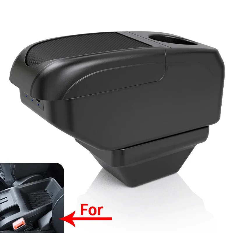 For MG ZS armrest box central console accessories multi-functional double storage space car parts armrest box with cup holder