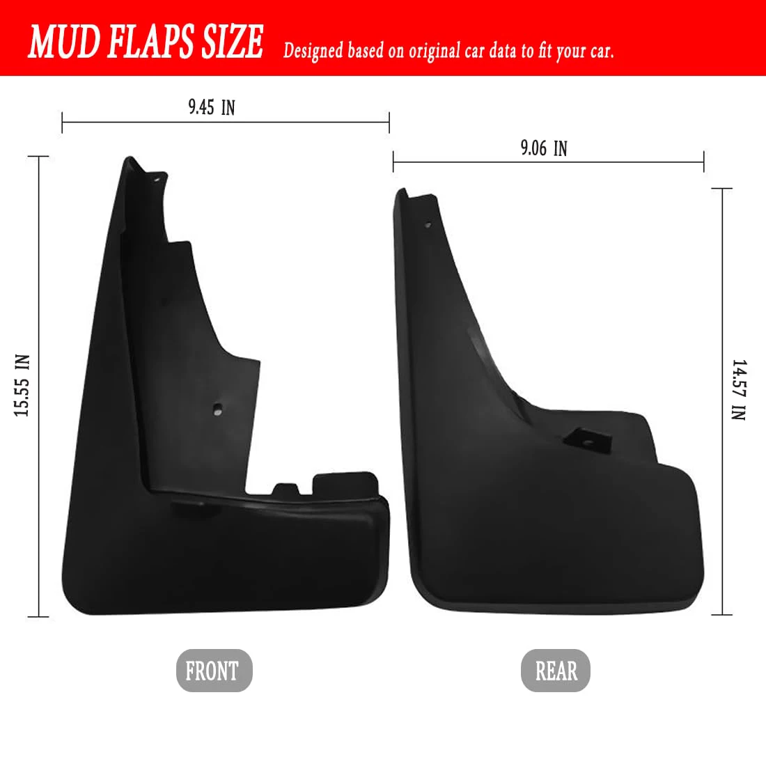 Mud Flaps Mud Guards Fit for 2011-2021 Jeep Patriot MudFlaps Front & Rear MudSplash Guards Accessories 4 Pcs