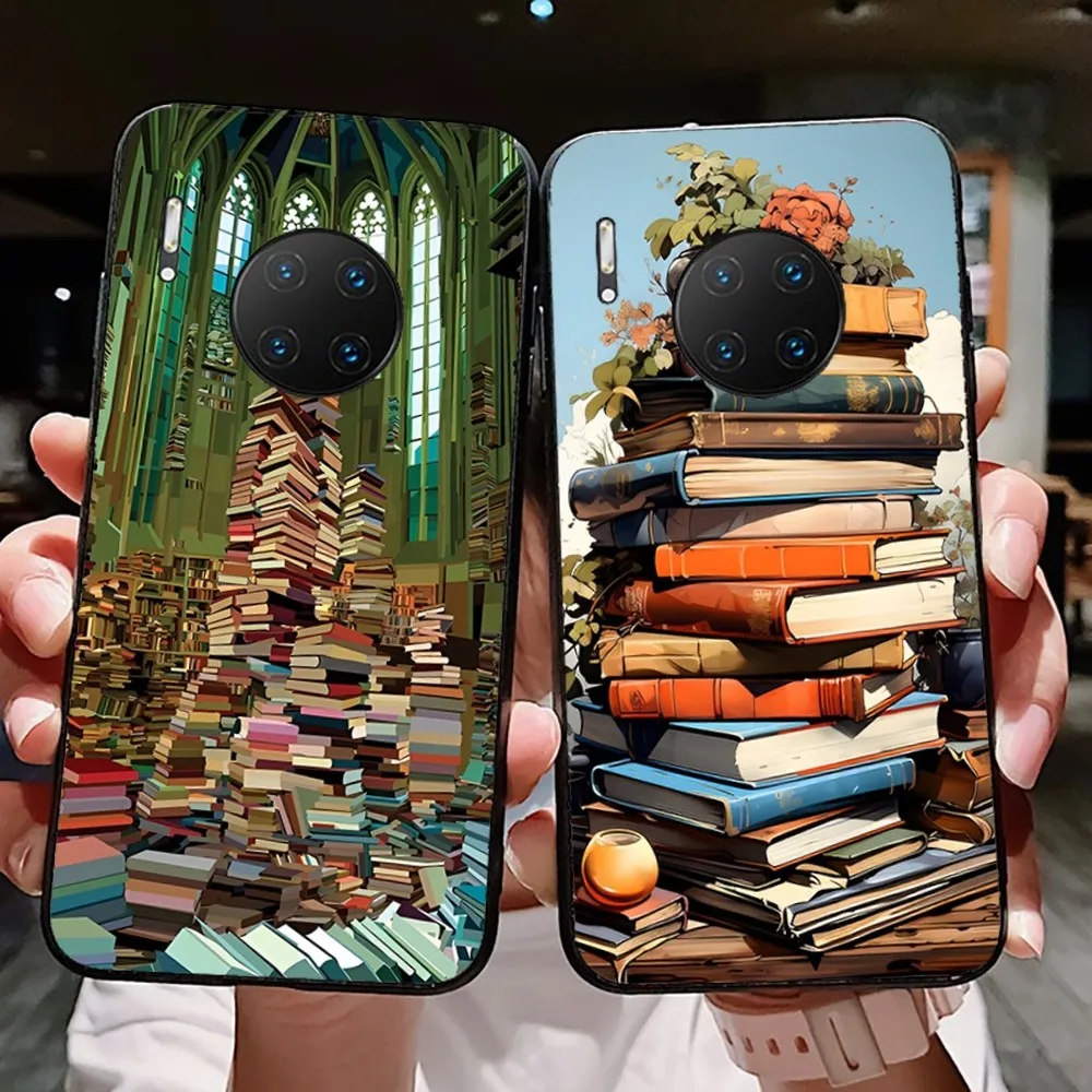 Library Books card Phone Case For Huawei Mate 10 20 30 40 50 lite pro Nova 3 3i 5 6 SE 7 pro 7SE